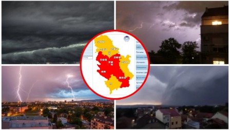 NEVREME SAMO ŠTO NIJE GRUNULO! Hitno upozorenje RHMZ: Ovi delovi Srbije prvi na udaru