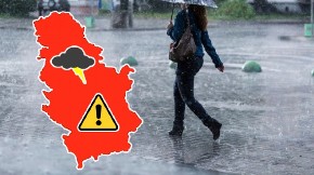 KIŠA ĆE LITI KAO IZ KABLA Nevreme samo što se nije sručilo, ovi delovi Srbije prvi na udaru!