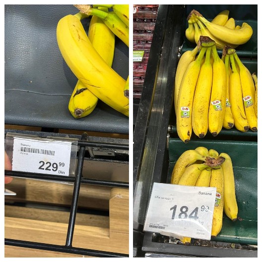 BANANE SU SADA JEFTINIJE ZA SKORO 20 PROCENATA! Evo novih cena voća i povrća, efekti ekonomskih mera su očigledni (FOTO)