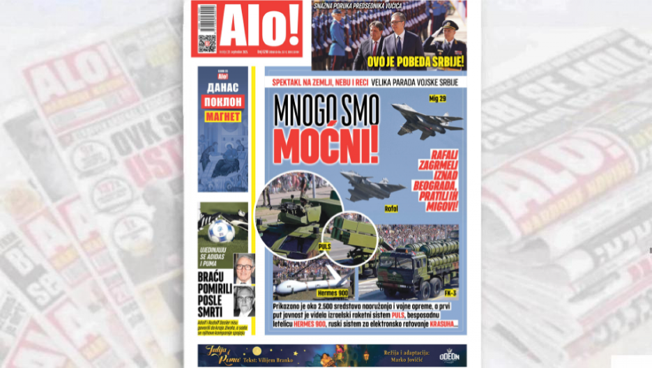 MNOGO SMO MOĆNI Spektakl na zemlji, nebu i reci, velika parada Vojske Srbije