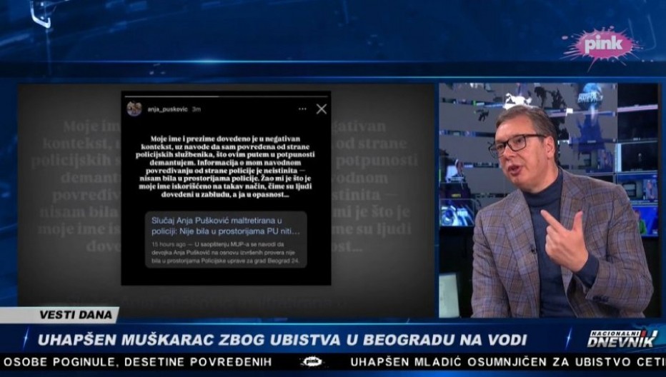 VUČIĆ O MONSTRUOZNIM LAŽIMA BLOKADERA: NJih ne interesuje što je A. P. sve demantovala, reći će da ju je neko drugi naterao