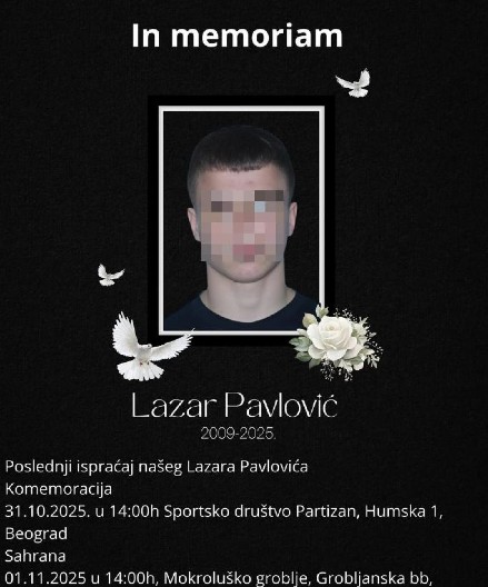 CELA SRBIJA PLAČE ZA ZLATNIM DEČAKOM Sahranjen nastradali džudista Lazar