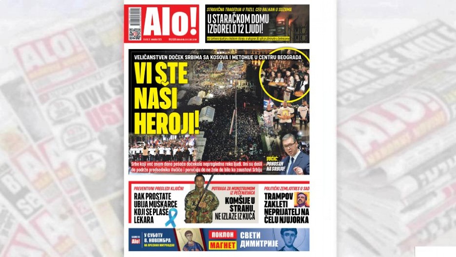 VI STE NAŠI HEROJI! Veličanstven doček Srbima sa Kosova i Metohije u centru Beograda