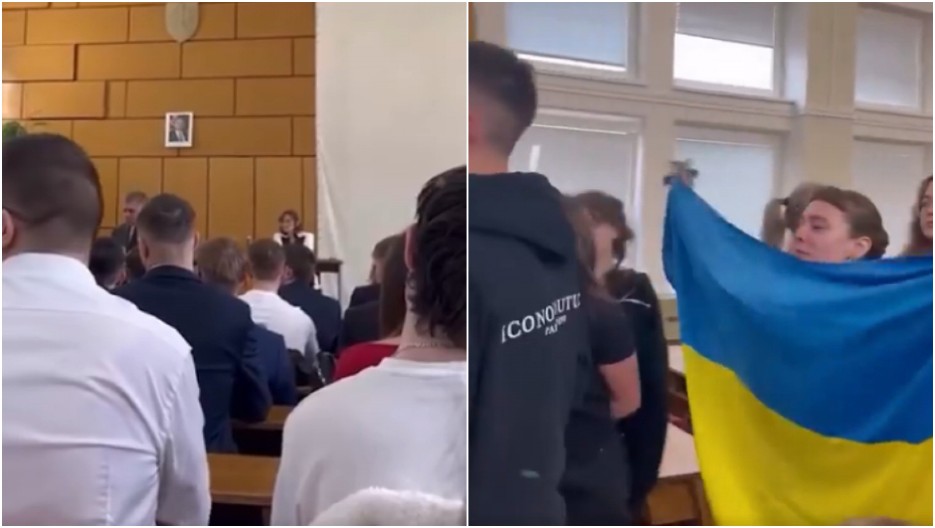 FICO UKORIO UČENIKE, ONI GA BOJKOTOVALI! Napustili prostoriju noseći ukrajinsku zastavu (VIDEO)