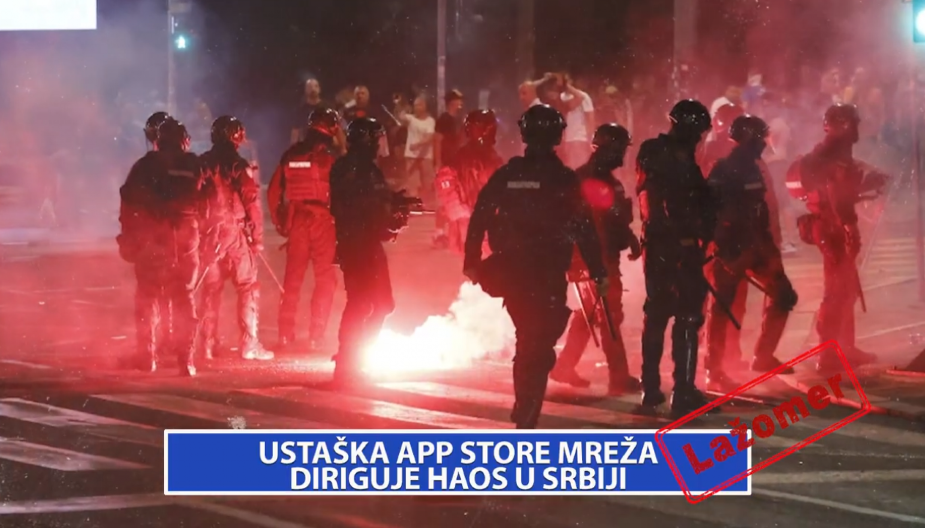 LAŽOMER: USTAŠKA APP STORE MREŽA DIRIGUJE HAOS U SRBIJI (VIDEO)