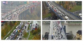 KIŠA I SNEG U BEOGRADU Najkritičnije na Gazeli, vozila mile i u drugim delovima grada (FOTO/VIDEO)