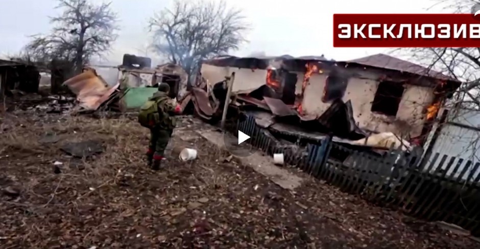 OVO JE PRAVI RATNI HOROR! Šokantni snimak sa vojničke kamere otkriva brutalne posledice čišćenja sela u Kurskom regionu! (VIDEO)