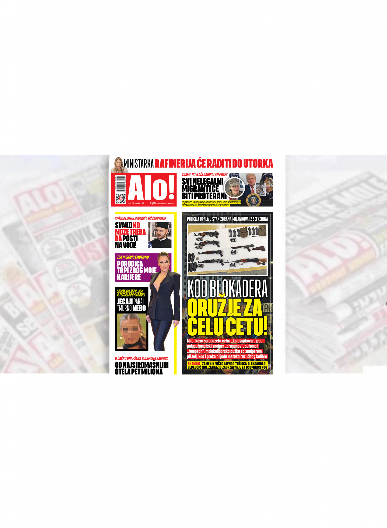 KOD BLOKADERA ORUŽJE ZA CELU ČETU Policija upala u stan Zorana Milankova iz Sefkerina