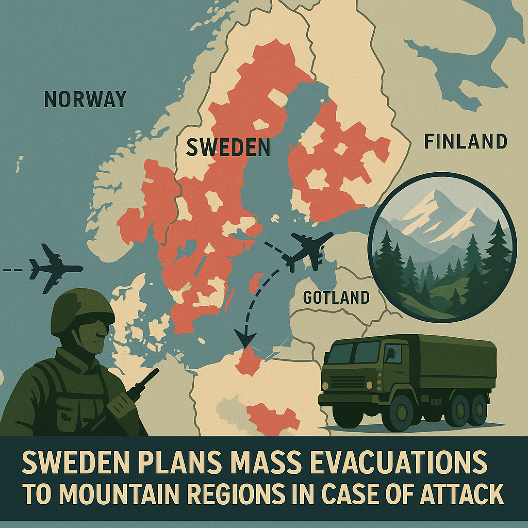 EVAKUACIJA U PLANINE! ŠVEDSKA UPOZORILA NAROD: Spremite zalihe hrane i vode – priprema se ratni protokol