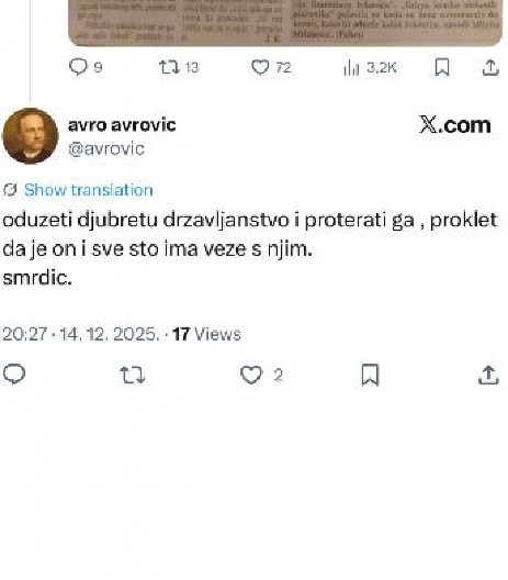 BRUTALAN NAPAD VOJVOĐANSKIH SEPARATISTA NA MRDIĆA "Proklet bio i svi njegovi", ne praštaju mu što je branio državu!