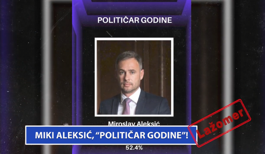 LAŽOMER: MIKI ALEKSIĆ, “POLITIČAR GODINE”!