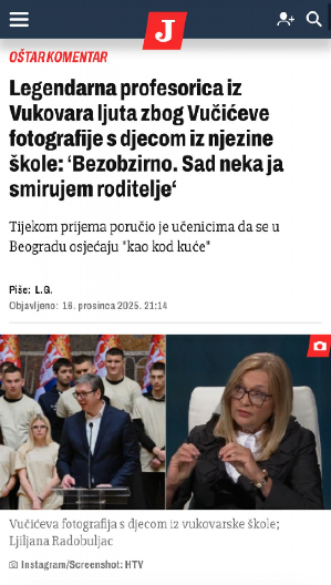 USTAŠKI NAPAD NA SRBIJU! Hrvatica poručuje: Deca iz Vukovara morala bi da podrže blokadere, a ne državu Srbiju!