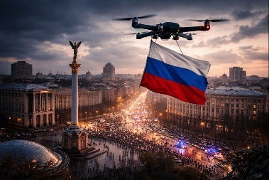 ŠOK U CENTRU KIJEVA! ZASTAVA RUSIJE IPAK U CENTRU PRESTONICE: Policija priznala ono što je prvo negirala