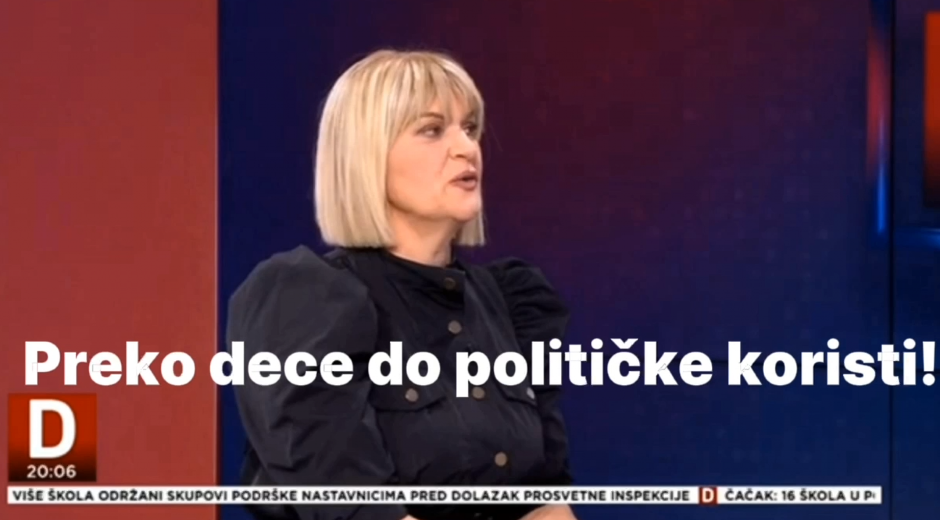 PALO PRIZNANJE U PROGRAMU UŽIVO NA ANTISRPSKOJ TV: Na delu zloupotreba dece u političke svrhe (VIDEO)