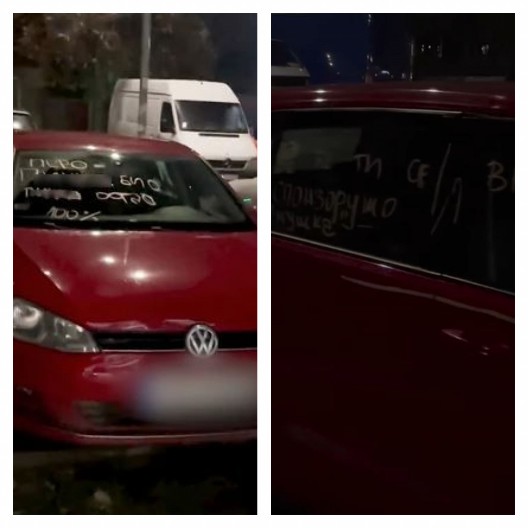 "SVE ĆE TI SE VRATITI, SPONZORUŠO MUŠKA" Pančevka se osvetila bivšem i ostavila mu brutalnu poruku na automobilu