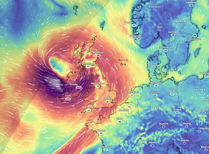 ORKANSKA OLUJA HRLI NA EVROPU Uraganski vetrovi, obilne kiše i sneg, poplave i visoki talasi, ugroženi MILIONI LJUDI!