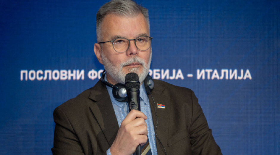 MINISTAR RISTIĆ UČESTVOVAO U PANELU POD NAZIVOM  ''FIZIČKA I DIGITALNA INFRASTRUKTURA'' ODRŽANOM U OKVIRU POSLOVNOG FORUMA SRBIJA-ITALIJA