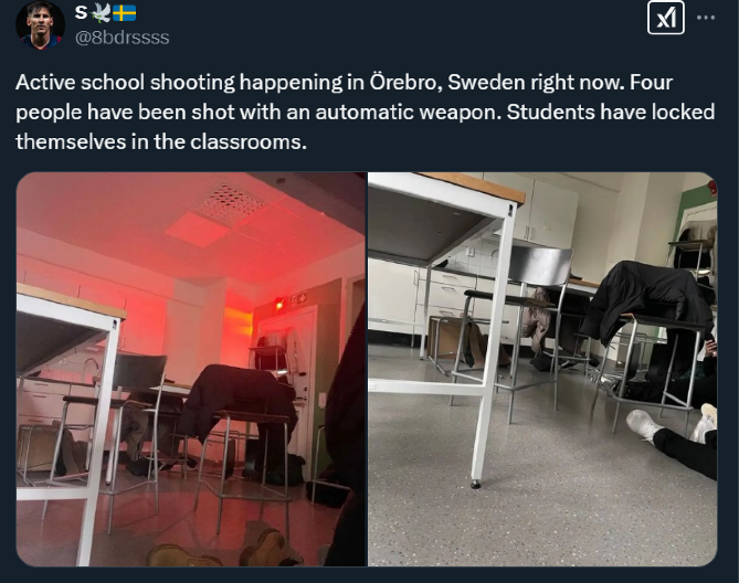 PRVE SLIKE ŠKOLE STRAVE GDE JE DOŠLO DO PUCNJAVE Učenici na zemlji, hitno se oglasila policija - na snazi crveni alarm! (FOTO)